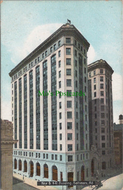 America Postcard - New B & O Building, Baltimore, Maryland HP13