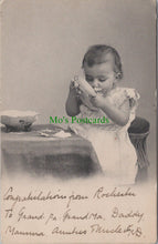 Load image into Gallery viewer, Children Postcard - Messy Eating by a Young Child HP21