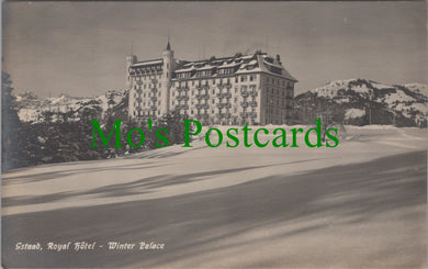 Switzerland Postcard - Gstaad, Royal Hotel, Winter Palace  SW12471
