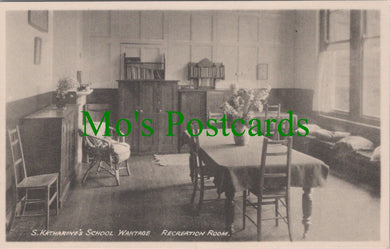 Oxfordshire Postcard - Wantage, S.Katharine's School Recreation Room  SW12483