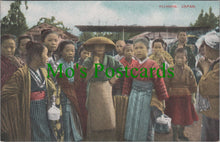 Load image into Gallery viewer, Japan Postcard - Japanese Villagers   SW12511