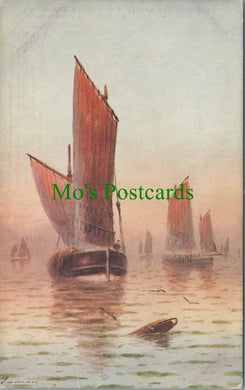 Art Postcard - Artist View of Sailing Boats SW12512