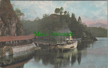 Load image into Gallery viewer, Scotland Postcard - Trossachs Pier and S.S."Sir Walter Scott" DC911