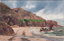 Load image into Gallery viewer, Wales Postcard - Lydstep Cliffs, Pembrokeshire  DC830
