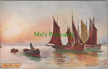 Load image into Gallery viewer, Art Postcard - Fishing in The North Sea, Artist E.D.Percival SW11550
