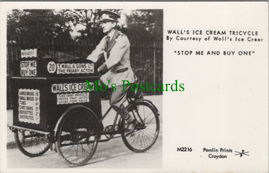 Transport Postcard - Wall's Ice Cream Tricycle Delivery Man SW11574