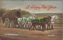 Load image into Gallery viewer, Greetings Postcard - A Happy New Year, The Waggon Team  SW11587
