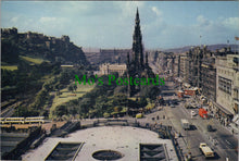 Load image into Gallery viewer, Scotland Postcard - Edinburgh, Princes Street and The Castle SW11963