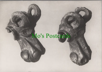 Luton Museum Postcard - Iron Age Ram's-Head Bucket Mounts SW12286