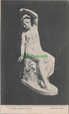 Art Postcard - Spinning Girl, Chatsworth Sculpture Gallery  SW12754