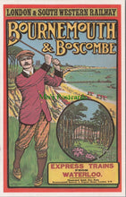Load image into Gallery viewer, Dorset Postcard - Bournemouth Holidays, London & South Western Railway  SW12758