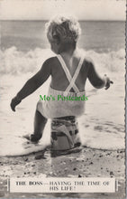 Load image into Gallery viewer, Children Postcard - The Boss Having The Time of His Life SW12800
