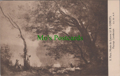 Art Postcard -J.B.Corot, Paysage Landscape, Musee Du Louvre  SW12918