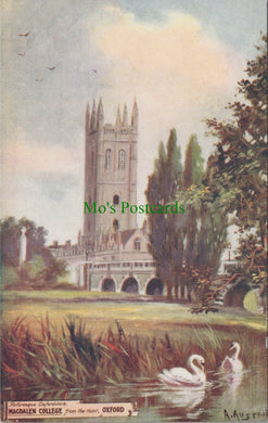 Oxfordshire Postcard - Oxford, Magdalen College From The River SW12950