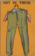 Load image into Gallery viewer, Comic Postcard - Clothing, Trousers, Fashion, Not in These SW12956
