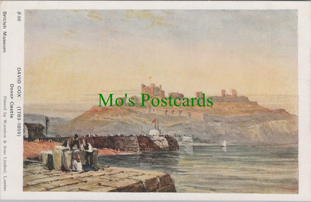 British Museum Postcard - Artist David Cox, Dover Castle  SW13024