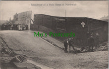 Load image into Gallery viewer, Cheshire Postcard - Subsidence of a Main Street at Northwich  SW13319