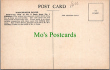 Load image into Gallery viewer, Lancashire Postcard - Manchester Docks. No 9 Dock   SW13329