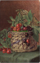 Load image into Gallery viewer, Food &amp; Drink Postcard - Basket of Cherries  SW13368
