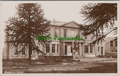 Warwickshire Postcard - Solihull High School, Malvern Hall  SW13402