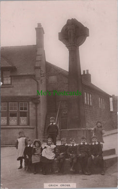 Derbyshire Postcard - Children at Crich Cross   SW13486