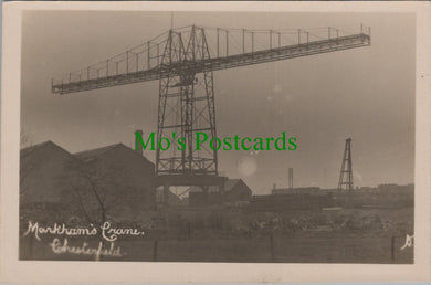 Derbyshire Postcard - Chesterfield, Markham's Crane  SW13487
