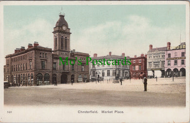 Derbyshire Postcard - Chesterfield Market Place  SW13517