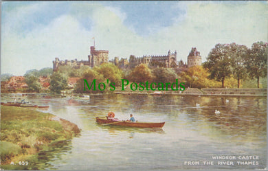 Berkshire Postcard - Windsor Castle From The River Thames  SW13518