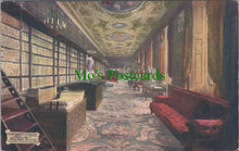 Load image into Gallery viewer, Derbyshire Postcard - Chatsworth House, The Grand Library  SW14086

