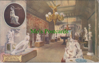 Derbyshire Postcard - Chatsworth House, Sculpture Gallery  SW14087