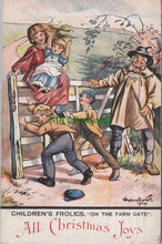 Load image into Gallery viewer, Greetings Postcard - Children&#39;s Frolics, All Christmas Joys   SW14090
