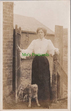 Ancestors Postcard - Lady With Her Pet Dog SW12547