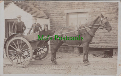 Social History Postcard - Horse and Delivery Cart   SW13284