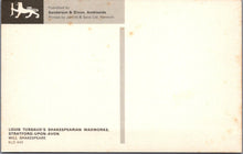 Load image into Gallery viewer, Waxworks Postcard - Will Shakespeare, Louis Tussaud SW16072