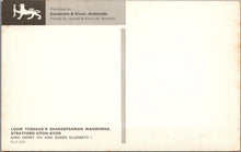 Load image into Gallery viewer, Waxworks Postcard - King Henry VIII and Queen Elizabreth I, Louis Tussaud SW16085