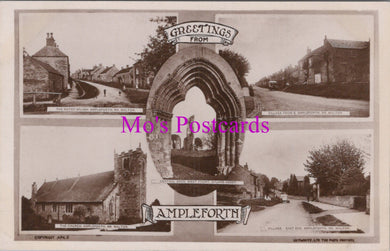 Yorkshire Postcard - Greetings From Ampleforth  HM579