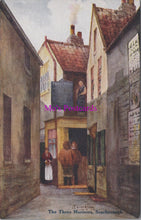 Load image into Gallery viewer, Vintage illustration of a narrow street with people and a shop, featuring 'MO's Postcards' branding.