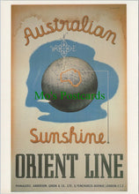 Load image into Gallery viewer, Advertising Postcard - Australian Sunshine, The Orient Line SW13702