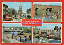 Load image into Gallery viewer, Scotland Postcard - Greetings From Dumfries  SW14072