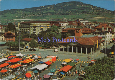 Switzerland Postcard - Vevey, Le Marche Avec La Grenette  SW14118