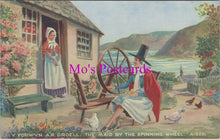 Load image into Gallery viewer, Fashion Postcard - The Maid By The Spinning Wheel   SW15634