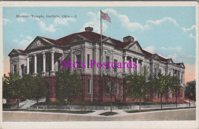 America Postcard - Masonic Temple, Guthrie, Oklahoma   HM439