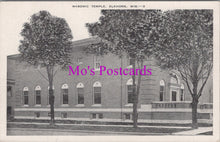 Load image into Gallery viewer, America Postcard - Masonic Temple, Elkhorn, Wisconsin   HM444
