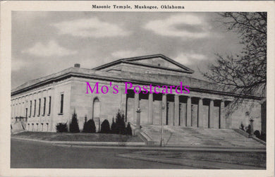America Postcard - Masonic Temple, Muskogee, Oklahoma   HM445