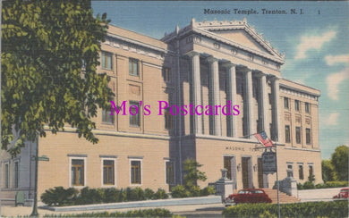 America Postcard - Masonic Temple, Trenton, New Jersey   HM449