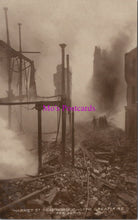 Load image into Gallery viewer, Yorkshire Postcard - The Great Fire, Market Street, Scarborough  HM571
