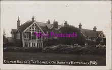 Load image into Gallery viewer, Sussex Postcard - Dicker House, Home of Mr Horatio Bottomley  HM535
