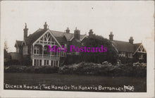 Load image into Gallery viewer, Sussex Postcard - Dicker House, Home of Mr Horatio Bottomley  HM535