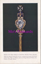 Load image into Gallery viewer, Royalty Postcard - Head of The King&#39;s Sceptre With The Cross  HM273
