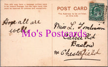Load image into Gallery viewer, Couples Postcard - Elderly Military Man and Taller Lady  SW15370